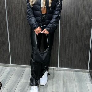 Abercrombie & Fitch Vegan Black Leather Pants